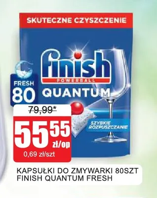Kapsułki do zmywarki Finish Quantum Fresh promocja w Bingo