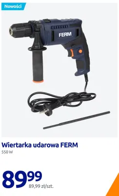 Wiertarka udarowa FERM 550W promocja w Action