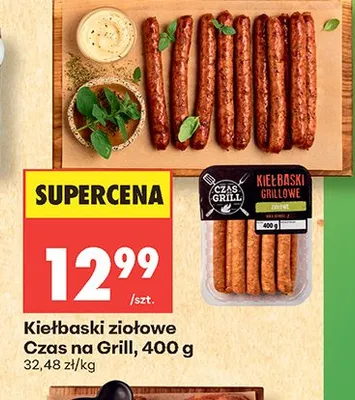 Kiełbaski ziołowe Czas na Grill promocja w Biedronka