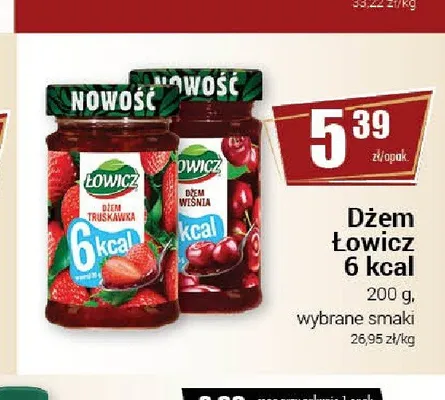 Dżem Łowicz 6 kcal truskawka promocja w Premium Nasz Sklep
