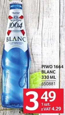 Piwo 1664 Blanc 330ML promocja w Selgros