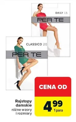 Rajstopy damskie Per Te promocja w Carrefour