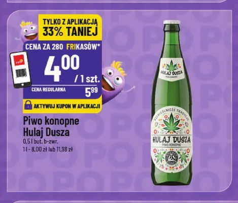 Piwo konopne Hulaj Dusza promocja w POLOmarket