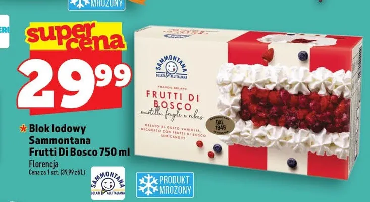Blok lodowy Sammontana Frutti Di Bosco promocja w TOPAZ