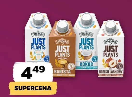 Napój roślinny Tymbark Just Plants promocja w Netto