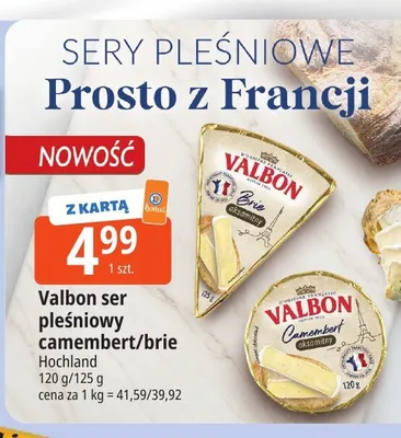 Ser pleśniowy Brie Valbon promocja w Leclerc