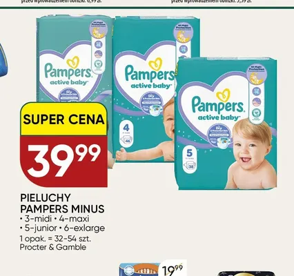 Pieluchy Pampers Active Baby promocja w Chata Polska