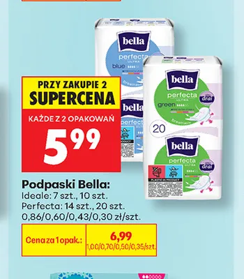 Podpaski Bella Perfecta promocja w Biedronka