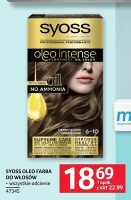 Farba do włosów Syoss Oleo promocja w Selgros