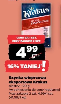 Szynka wieprzowa eksportowa promocja w Netto
