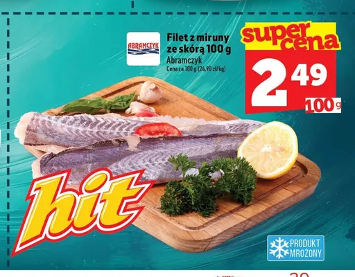 Filet z miruny ze skórą Abramczyk promocja w TOPAZ