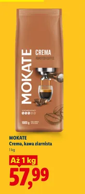 Kawa ziarnista Mokate Crema promocja w Lidl