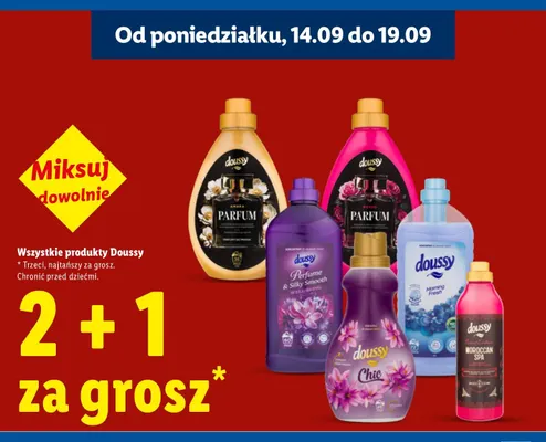 Płyn do płukania tkanin Morning Fresh Doussy promocja w Lidl