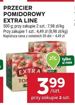 Przecier pomidorowy Extra Line promocja w Stokrotka