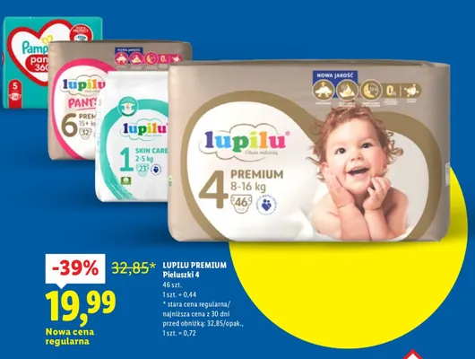Pieluchy Premium 4 promocja w Lidl