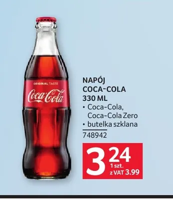 Napój gazowany Coca-Cola Zero promocja w Selgros