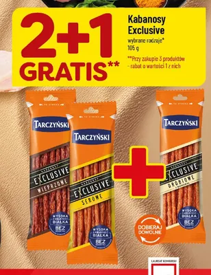 Kabanosy Exclusive Tarczyński serowe promocja w POLOmarket