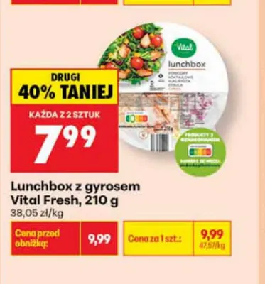 Lunchbox z gyrosem Vital Fresh promocja w Biedronka