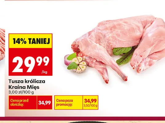 Tusza królicza Kraina Mięs promocja w Biedronka