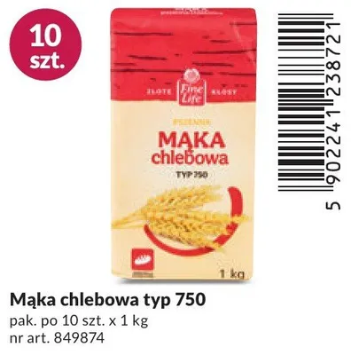 Mąka chlebowa typ 750 promocja w Makro