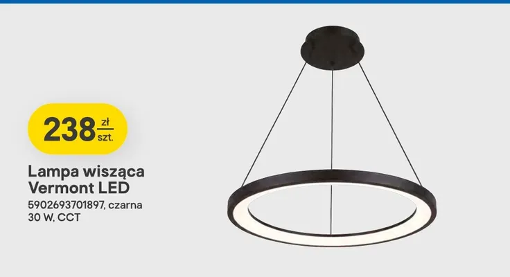 Lampa wisząca Vermont LED promocja w Castorama