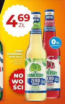 Piwo bezalkoholowe Somersby Zero Sugar Cherry promocja w Duży Ben