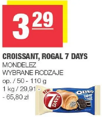 Croissant, Rogal 7 Days wybrane rodzaje promocja w SPAR