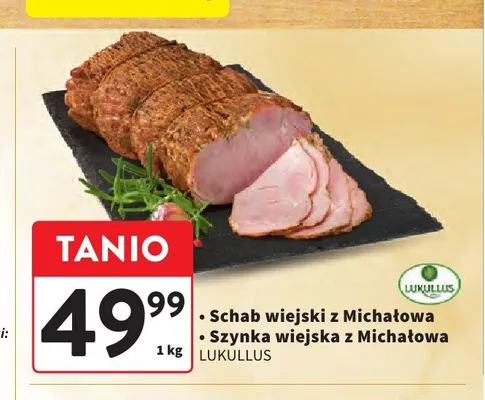 Szynka wiejska z Michałowa Lukullus promocja w Intermarche