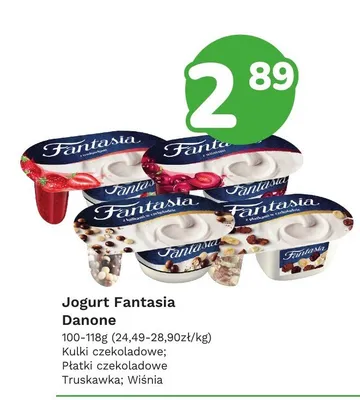 Jogurt Fantasia Danone Wiśnia promocja w Limonka