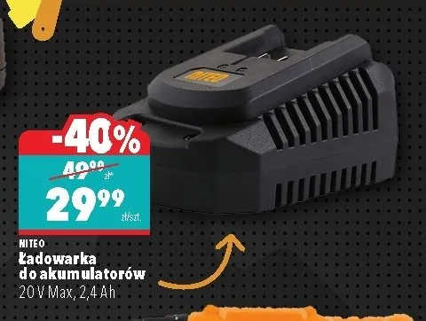 Ładowarka do akumulatorów 20V Max, 2,4Ah promocja w Biedronka Home