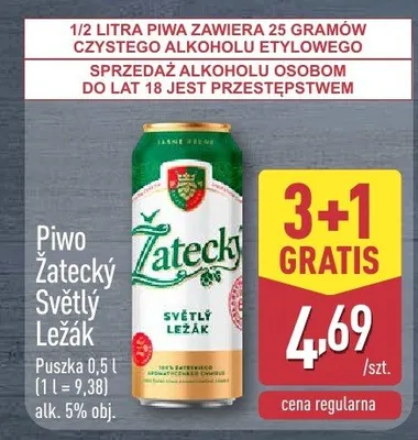 Piwo Světlý Ležák promocja w Aldi