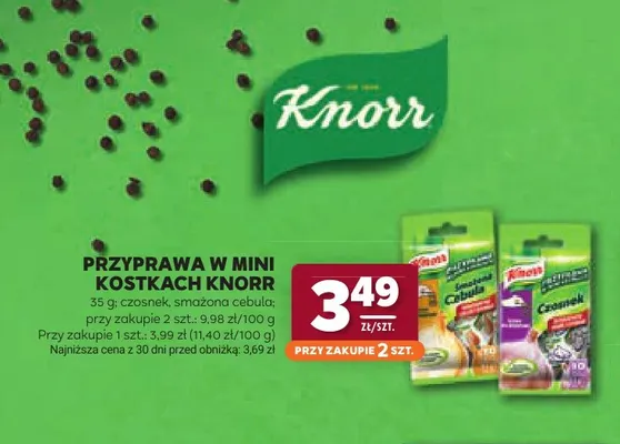 Przyprawa w mini kostkach smażona cebula Knorr promocja w Stokrotka