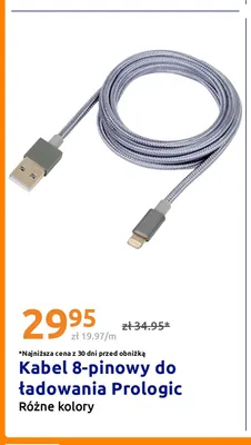 Kabel 8-pinowy do ładowania Prologic promocja w Action