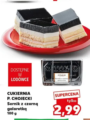 Sernik z czarną galaretką Cukiernia P. Chojecki promocja w Kaufland