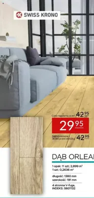 Panele laminowane Swiss Krono Dąb Orlean 8 mm AC4 promocja w Abra Meble