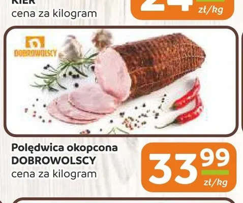 Polędwica okopcona Dobrowolscy promocja w Społem Częstochowa