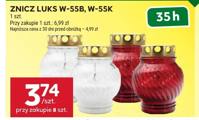 Znicz Luks W-55B promocja w Stokrotka