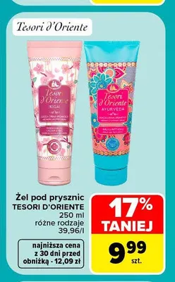 Żel pod prysznic Tesori d'Oriente promocja w Carrefour