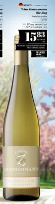 Wino Zimmermann Riesling białe półsłodkie niemieckie promocja w POLOmarket