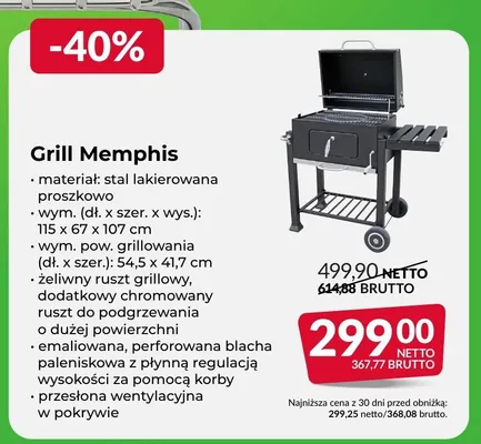 Grill Memphis promocja w Makro