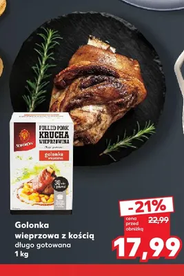 Golonka wieprzowa z kością długo gotowana Sokołów promocja w Kaufland