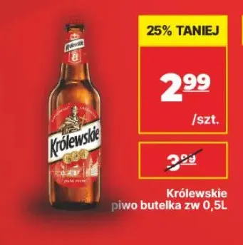 Piwo Królewskie promocja w API Market