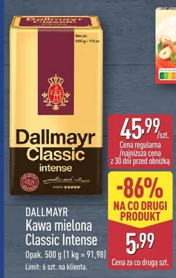 Kawa mielona Classic Intense promocja w Aldi