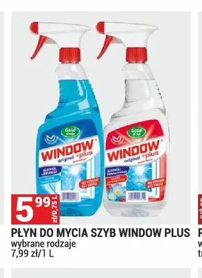 Płyn do mycia szyb Window Plus promocja w Merkury Market