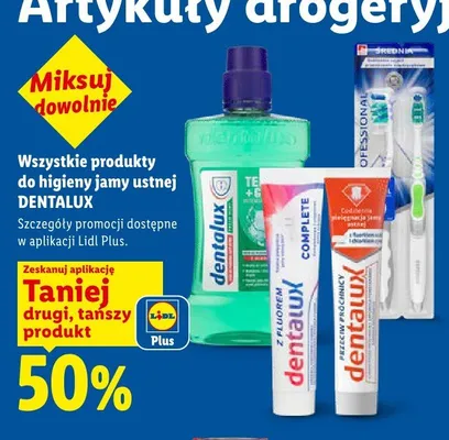 Produkty do higieny jamy ustnej Dentalux promocja w Lidl