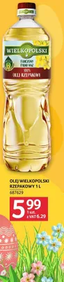 Olej rzepakowy Wielkopolski 1 L promocja w Selgros
