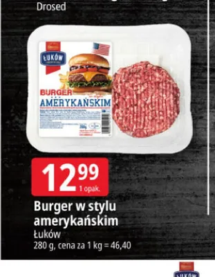 Burger w stylu amerykańskim Łuków promocja w Leclerc