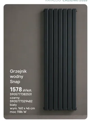 Grzejnik wodny Snap promocja w Castorama