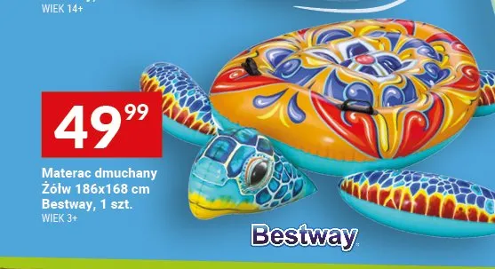 Materac dmuchany Żółw Bestway promocja w Twój Market