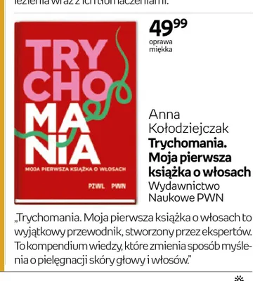 Książka Trychomania. Moja pierwsza książka o włosach promocja w Empik